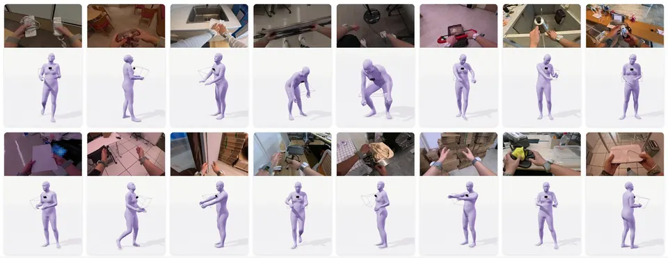 同步画面与人体姿态