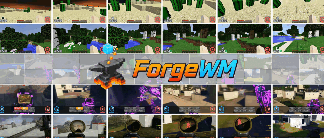 ForgeWM实时生成Minecraft与射击游戏世界的封面